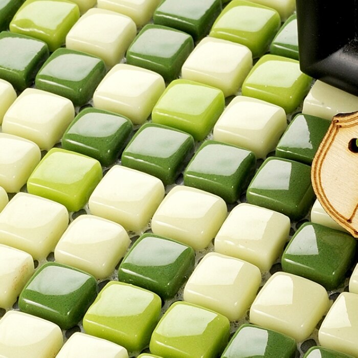  簢   ũ Ÿ Ž backsplash  Ÿ ξ backsplash   Ư  Ÿ/green color square full body ceramic mosaic tiles unique pattern for living
